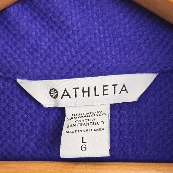ATHLETA Women's Athleta Whistler Half Zip Hoodie, Noble Blue (Purple), Size L - Picture 2 of 16
